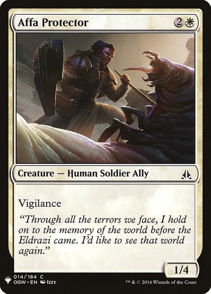 Affa Protector, The List Reprints 14