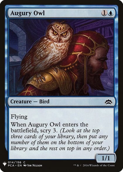 Augury Owl, The List Reprints 14
