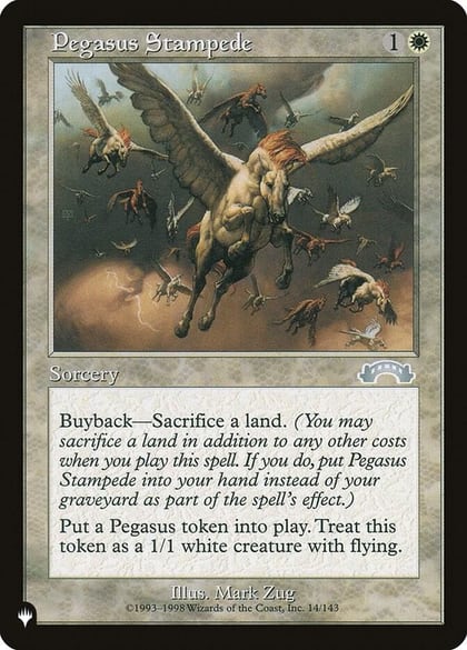 Pegasus Stampede, The List Reprints 14/143