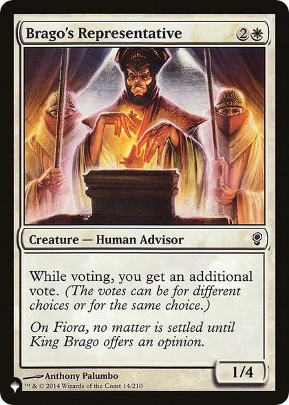 Brago's Representative, The List Reprints 14/210