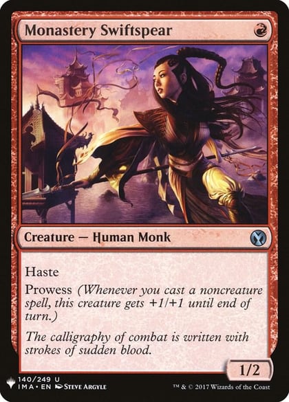Monastery Swiftspear, The List Reprints 140