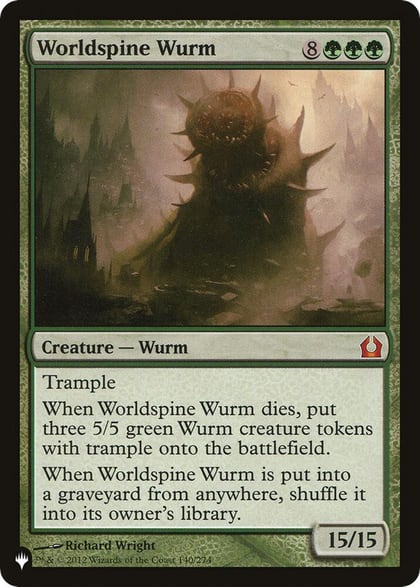 Worldspine Wurm, The List Reprints 140/274