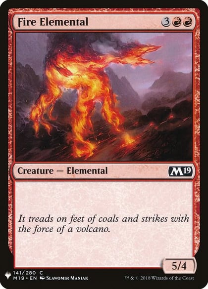 Fire Elemental, The List Reprints 141