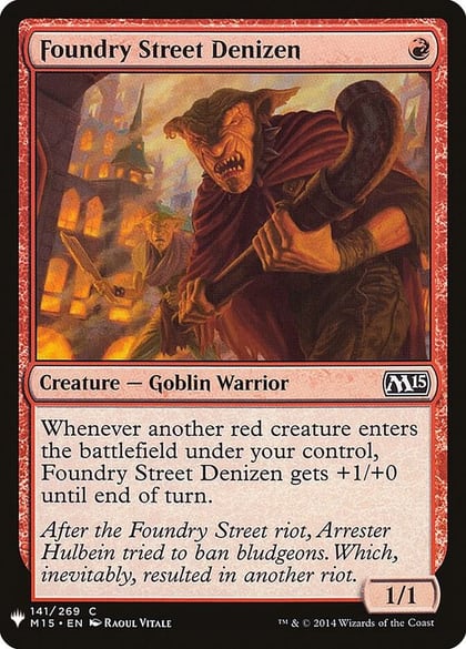 Foundry Street Denizen, The List Reprints 141