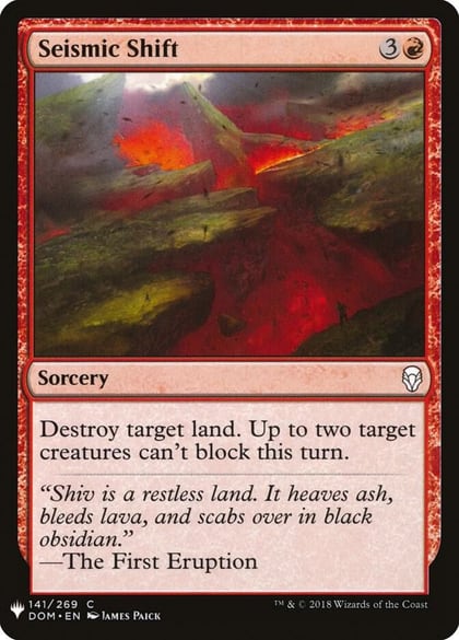 Seismic Shift, The List Reprints 141