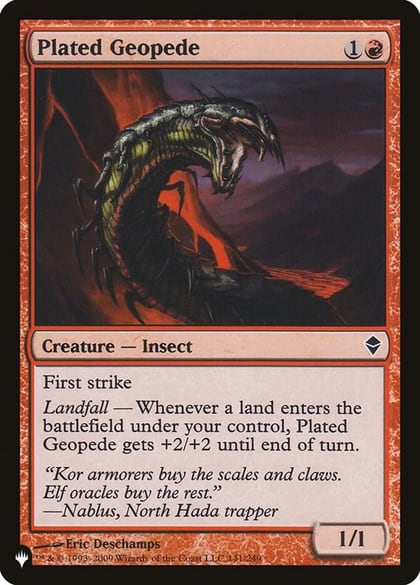 Plated Geopede, The List Reprints 141/249