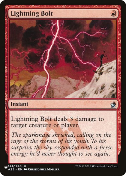 Lightning Bolt (A25), The List Reprints 141/249