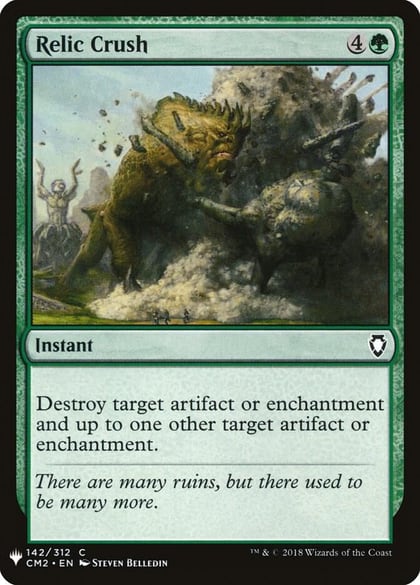 Relic Crush, The List Reprints 142