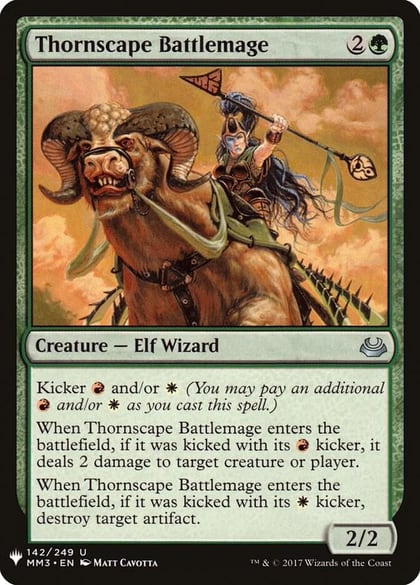 Thornscape Battlemage, The List Reprints 142