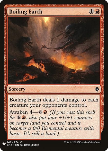 Boiling Earth, The List Reprints 142