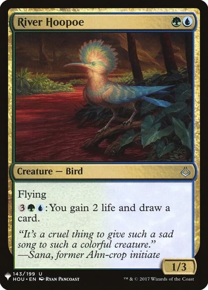 River Hoopoe, The List Reprints 143