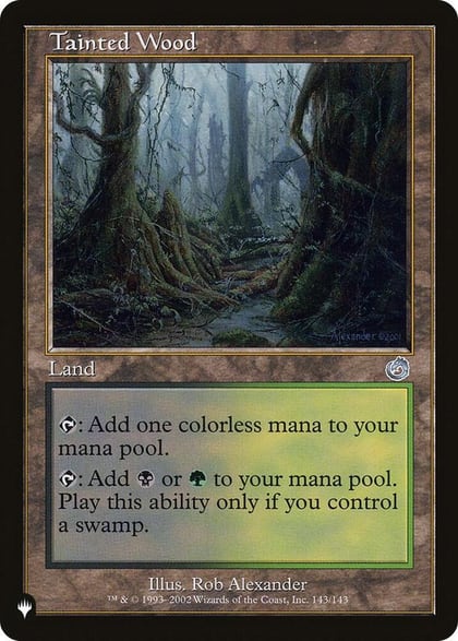 Tainted Wood, The List Reprints 143/143