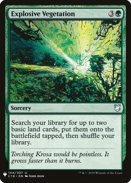 Explosive Vegetation, The List Reprints 144