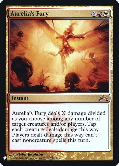 Aurelia's Fury, The List Reprints 144