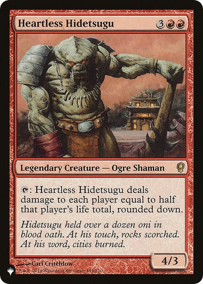 Heartless Hidetsugu, The List Reprints 144/210