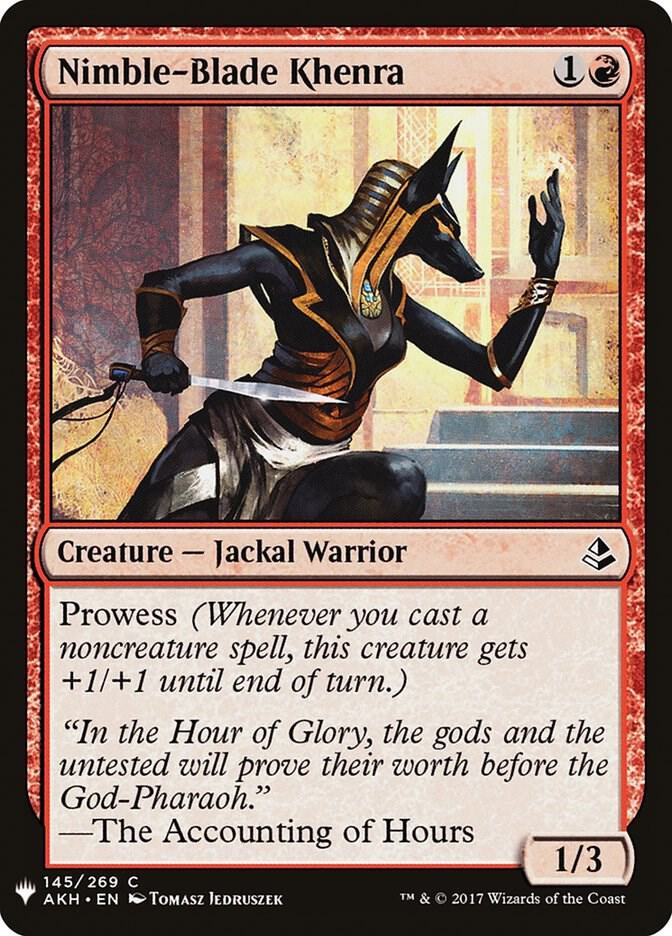 Nimble-Blade Khenra, The List Reprints 145