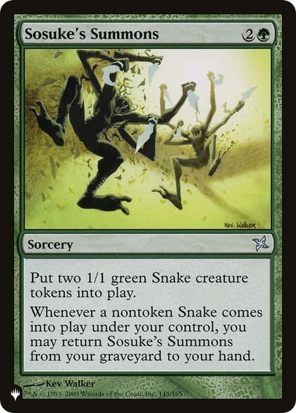 Sosuke's Summons, The List Reprints 145/165