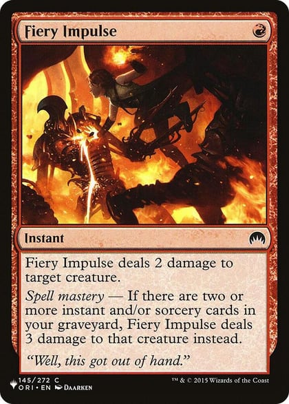 Fiery Impulse, The List Reprints 145/272