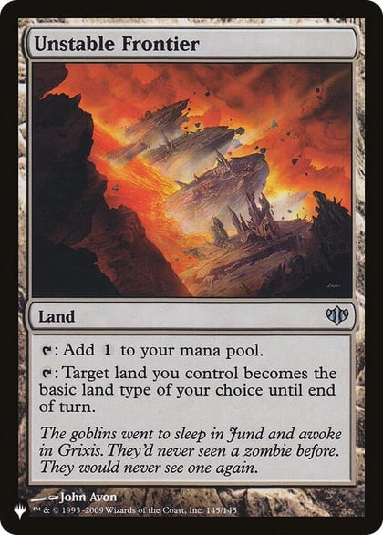 Unstable Frontier, The List Reprints 145/145