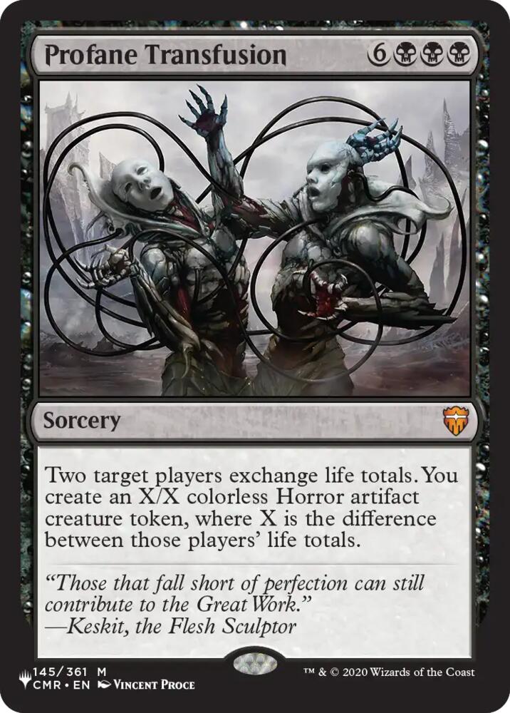 Profane Transfusion, The List Reprints 145