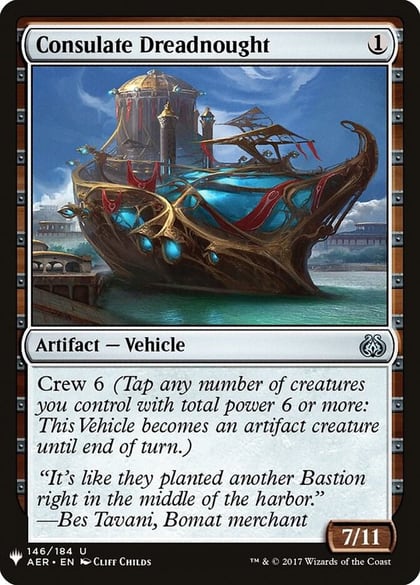 Consulate Dreadnought, The List Reprints 146