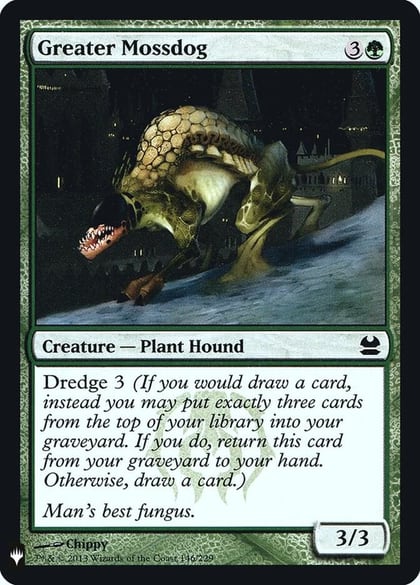 Greater Mossdog, The List Reprints 146