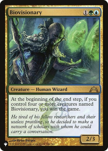 Biovisionary, The List Reprints 146/249