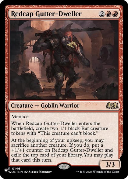 Redcap Gutter-Dweller, The List Reprints 146