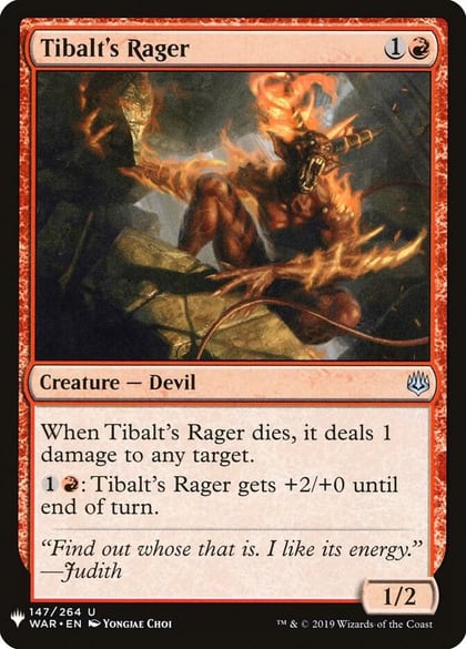 Tibalt's Rager, The List Reprints 147