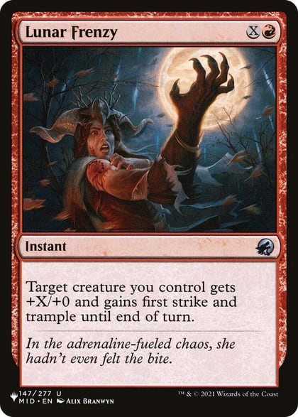 Lunar Frenzy, The List Reprints 147/277