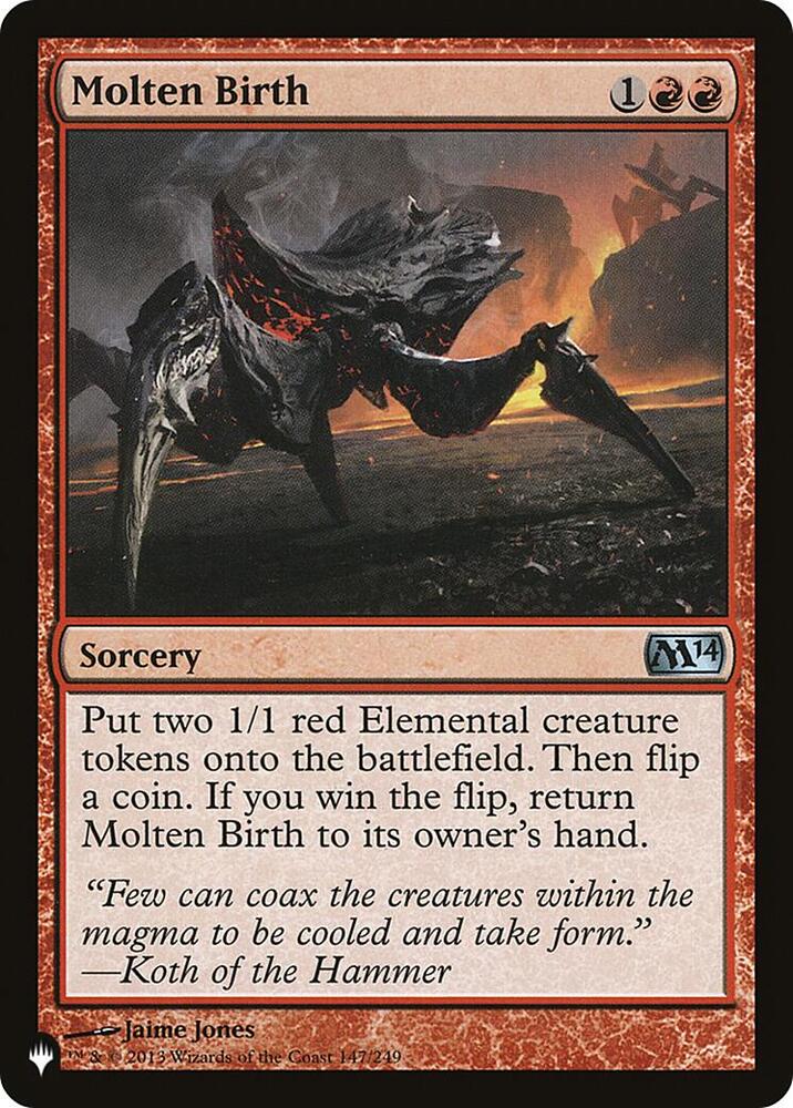 Molten Birth, The List Reprints 147/249