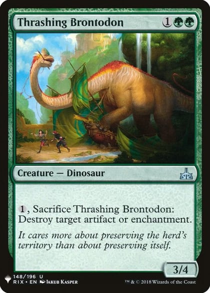 Thrashing Brontodon, The List Reprints 148