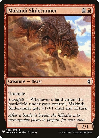 Makindi Sliderunner, The List Reprints 148