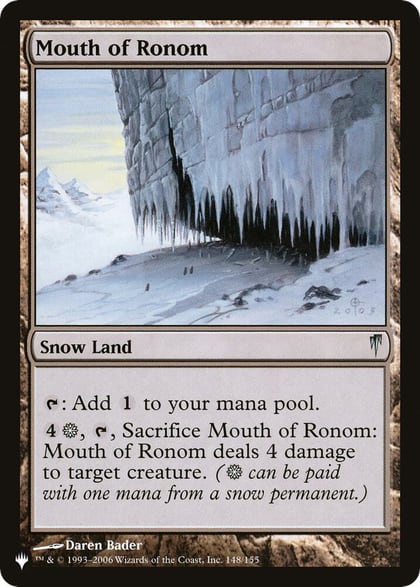 Mouth of Ronom, The List Reprints 148/155
