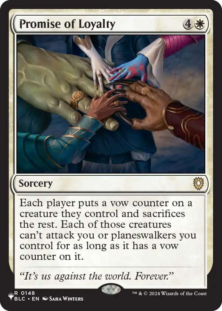 Promise of Loyalty, The List Reprints 148