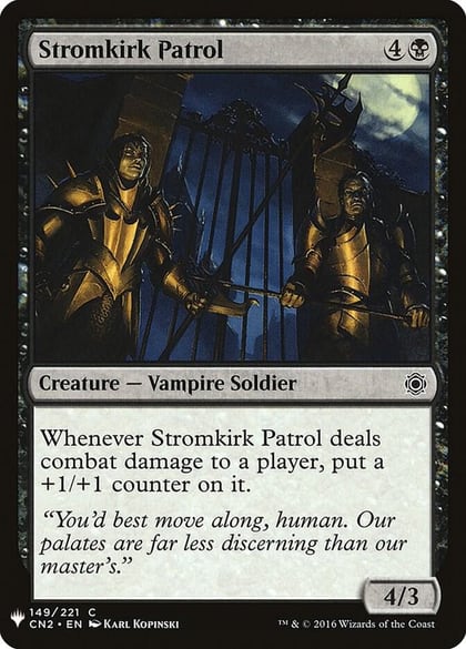 Stromkirk Patrol, The List Reprints 149