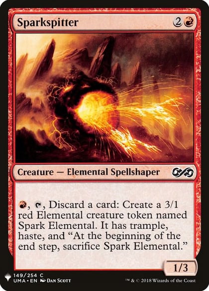 Sparkspitter, The List Reprints 149