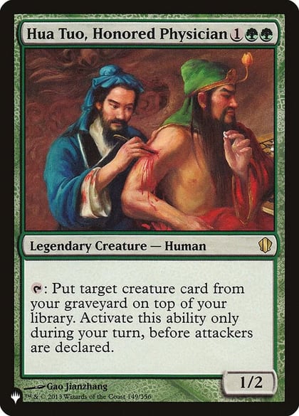 Hua Tuo, Honored Physician, The List Reprints 149/356