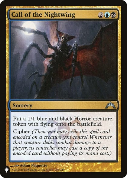 Call of the Nightwing (GTC), The List Reprints 149/249