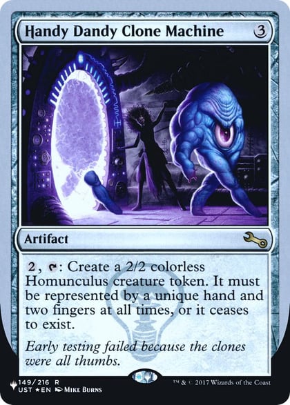 Handy Dandy Clone Machine, The List Reprints 149/216