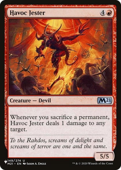 Havoc Jester, The List Reprints 149/274