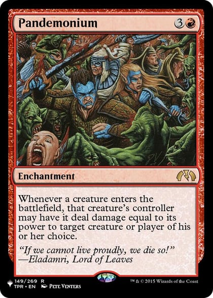 Pandemonium (TPR), The List Reprints 149/269