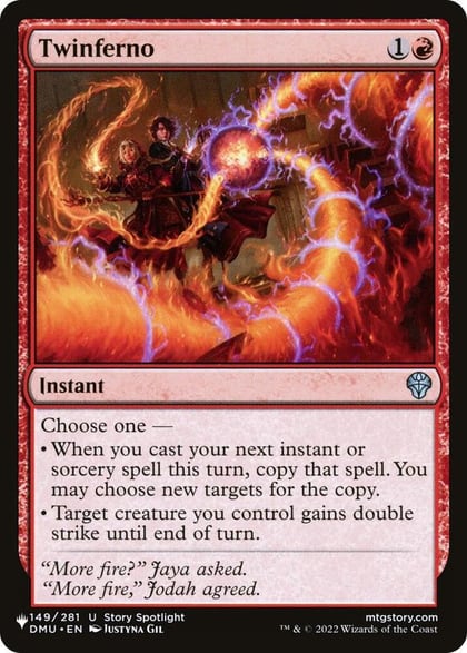 Twinferno, The List Reprints 149/281