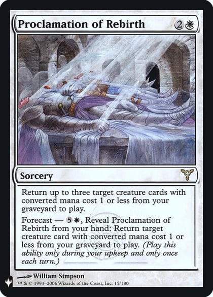 Proclamation of Rebirth, The List Reprints 15