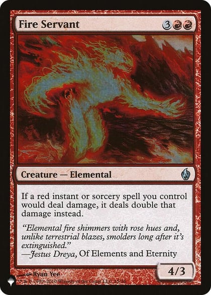 Fire Servant, The List Reprints 15/34