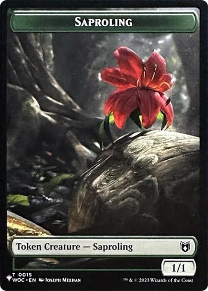 Saproling // Sliver Double-Sided Token, The List Reprints 15 // 2