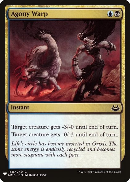 Agony Warp, The List Reprints 150