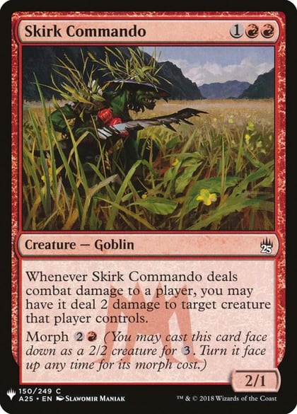 Skirk Commando, The List Reprints 150