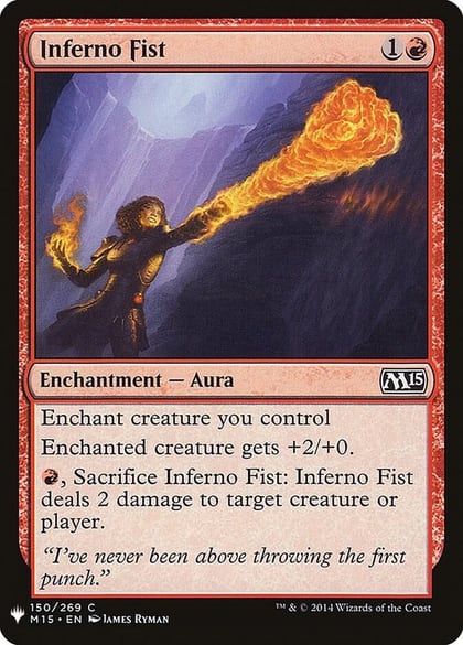 Inferno Fist, The List Reprints 150
