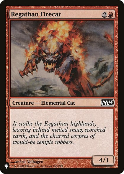 Regathan Firecat, The List Reprints 150/249